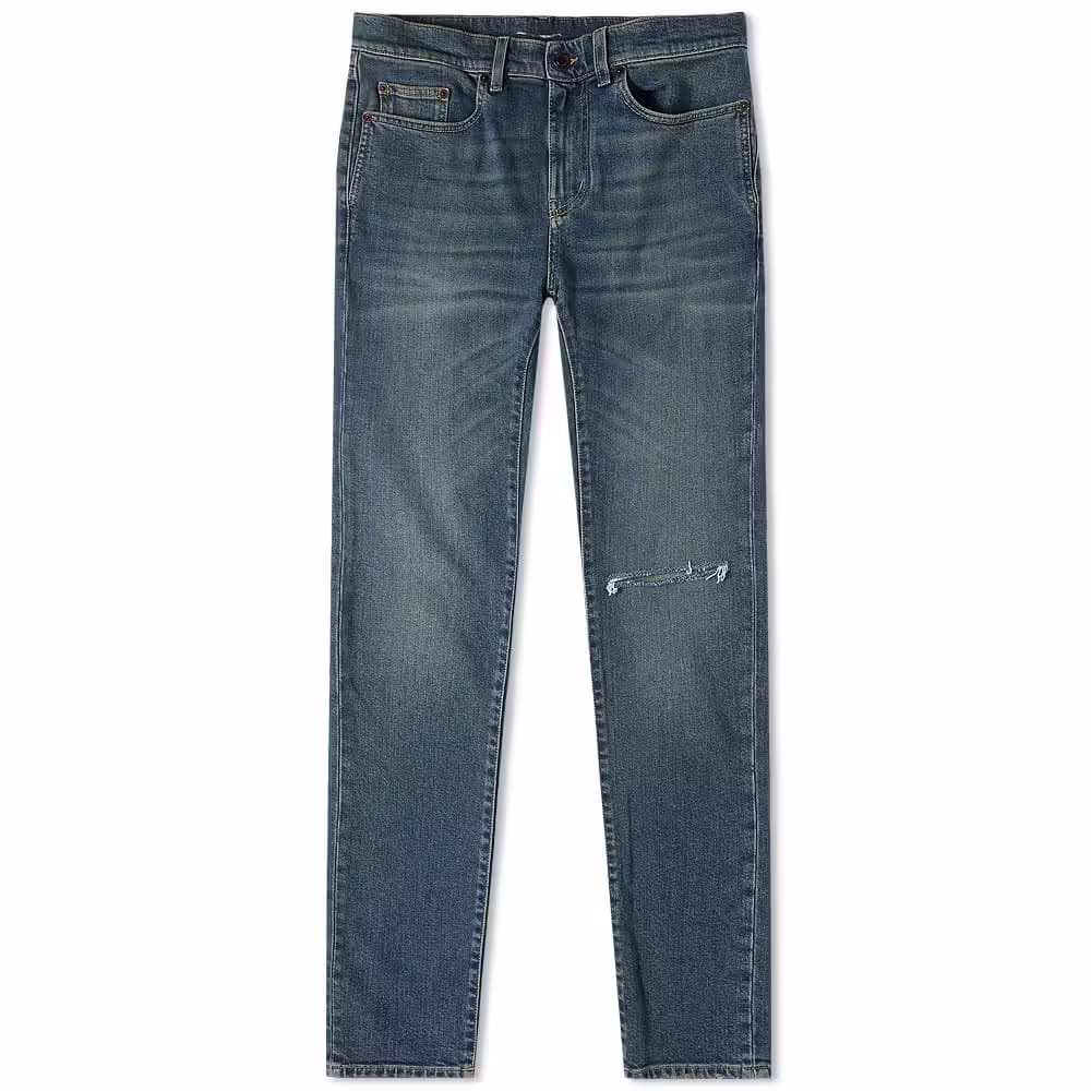 20 06 2019 saintlaurent skinnyfitlowwaistjean deepbluevintage 587035 yd964 4255 bb 1 jpg Saint Laurent Skinny Low Waist Jeans 'Deep Blue Vintage'