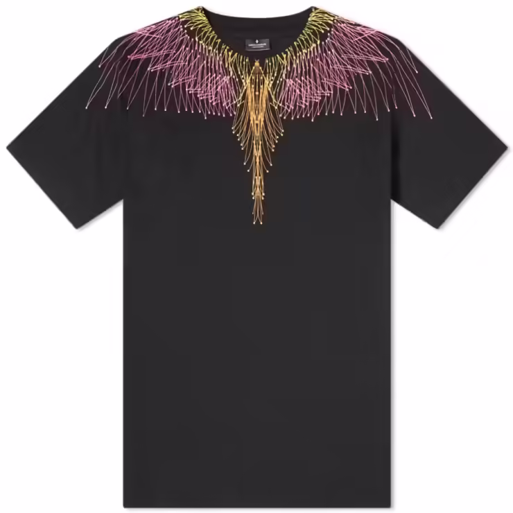 Marcelo Burlon Bezier Wings T-Shirt 'Black'