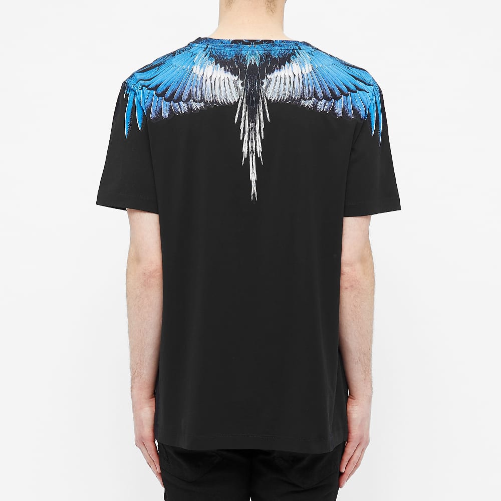 Marcelo Burlon Wings Shoulder T-Shirt 'Black & Blue' | MRSORTED