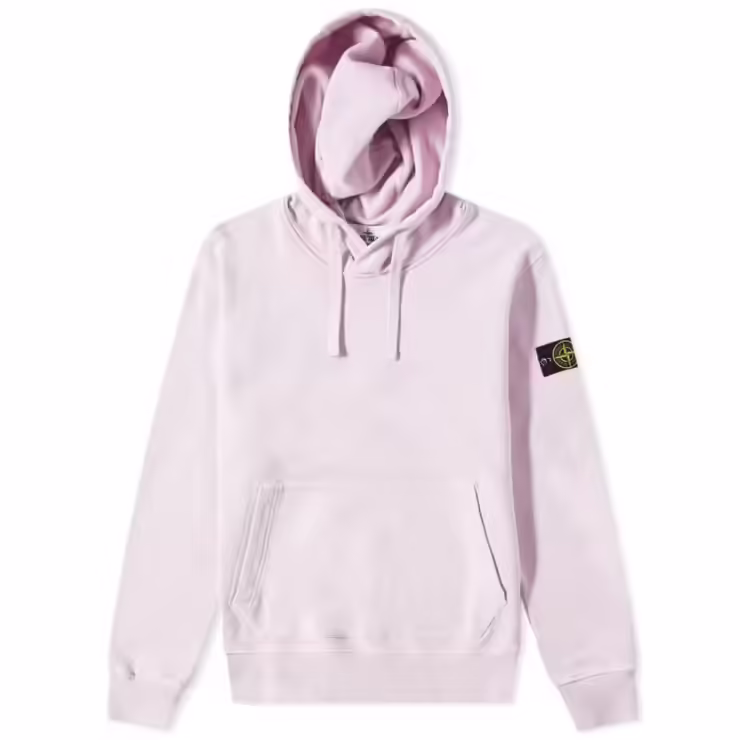 Stone Island Garment Dyed Hoody 'Rose Quartz'