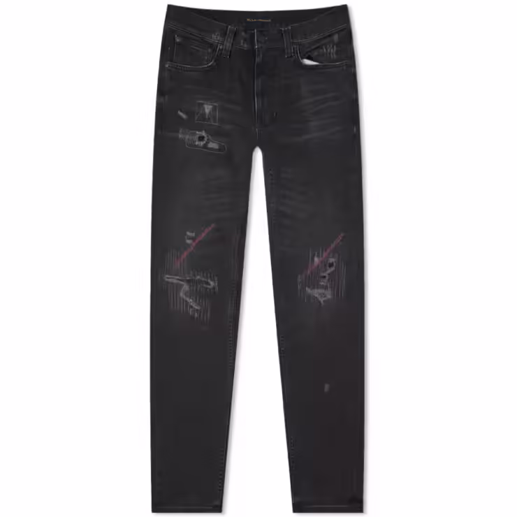 Nudie Lean Dean Jeans 'Stitch & Paint'