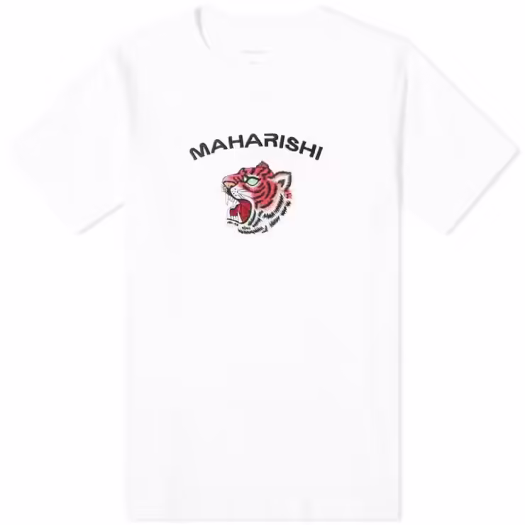 Maharishi Tiger Invasion T-Shirt 'White'