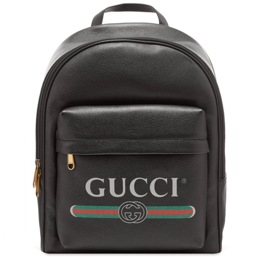 gucci logo print bag