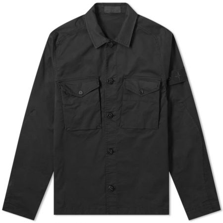 Stone Island Ghost Piece Overshirt 'Black' | MRSORTED