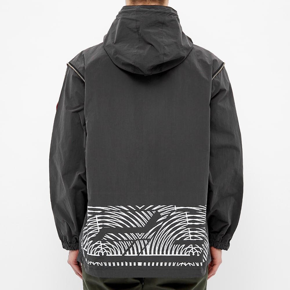 Cav Empt Concealed Sleeve Hooded Half Zip Jacket Black MRSORTED