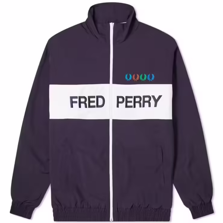 Fred Perry x Beams Shell Track Jacket 'Indigo Night'