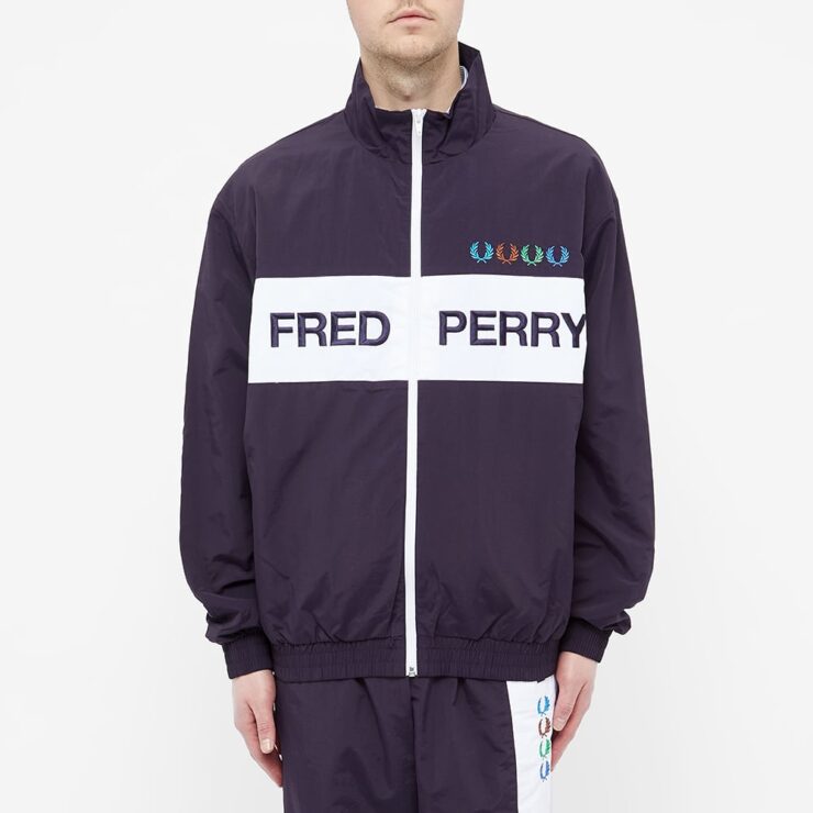 Fred Perry x Beams Shell Track Jacket 'Indigo Night' | MRSORTED