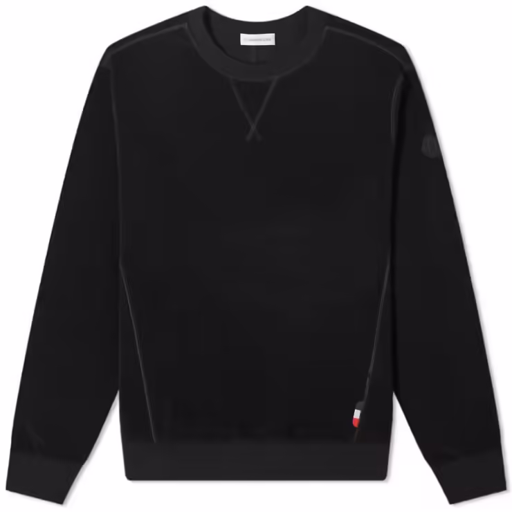 Moncler Logo Crewneck Sweatshirt 'Black'