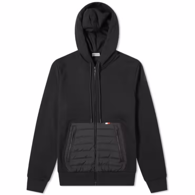 Moncler Kangaroo Pocket Zip Hoody 'Black'