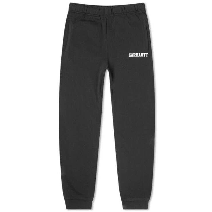 Carhartt WIP College Sweatpants 'Black' | MRSORTED