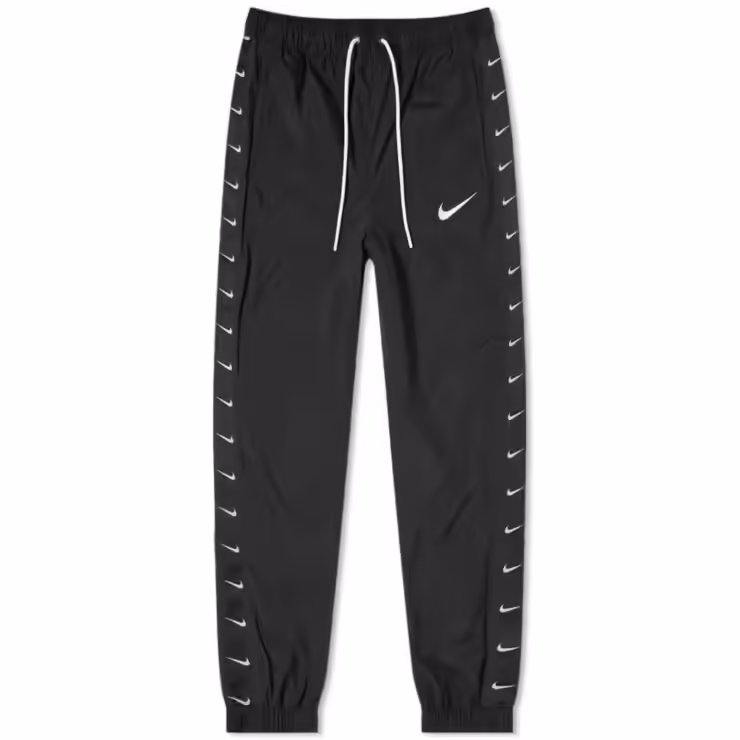 Nike Taped Swoosh Trackpants 'Black'