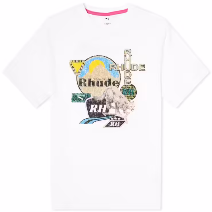 Puma x Rhude Graphic T-Shirt 'White'