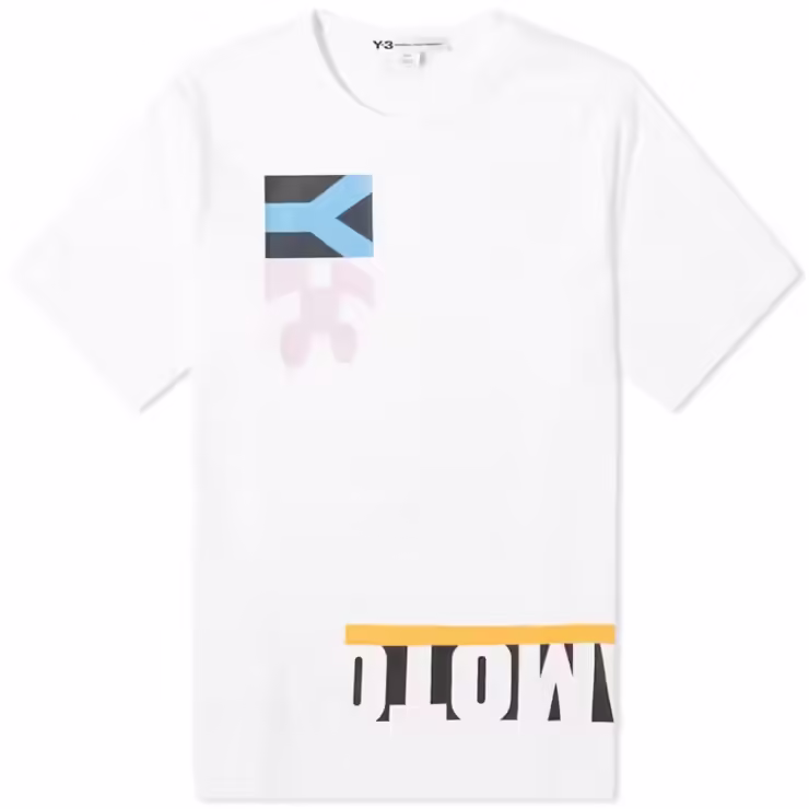 Y-3 Multi Block Graphic T-Shirt 'White'