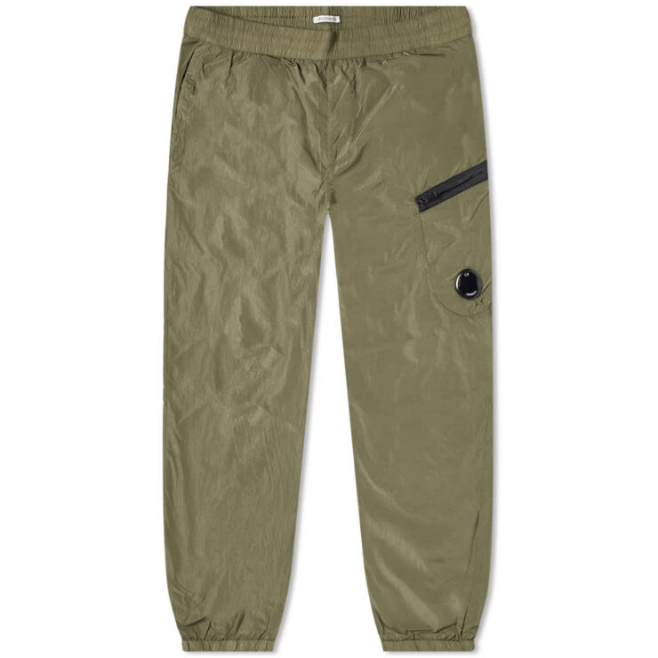 C.P. Company Chrome Lens Nylon Trackpants 'Burnt Olive' | MRSORTED