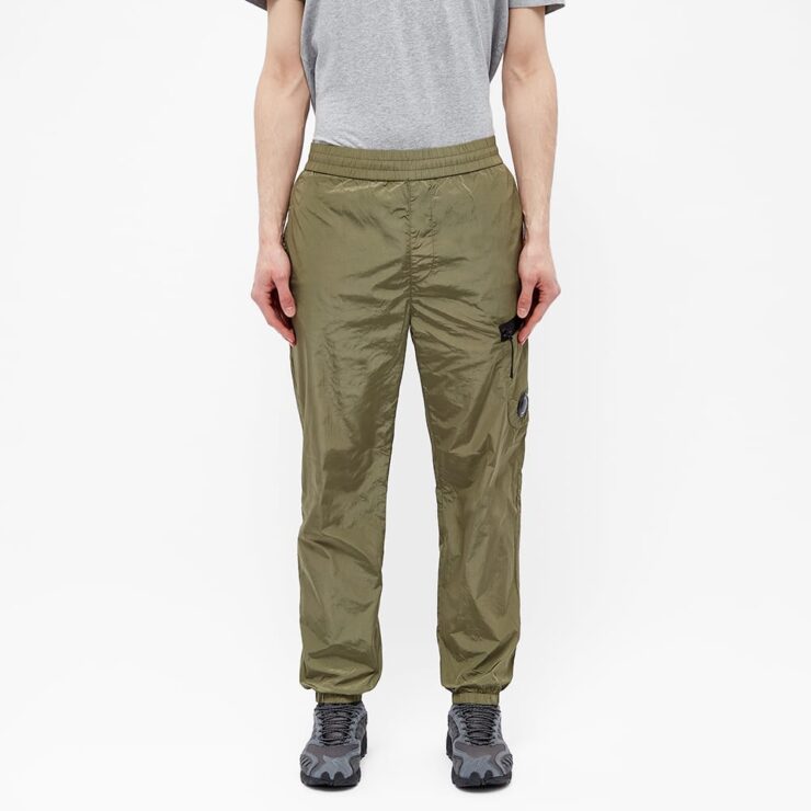 C.P. Company Chrome Lens Nylon Trackpants 'Burnt Olive' | MRSORTED