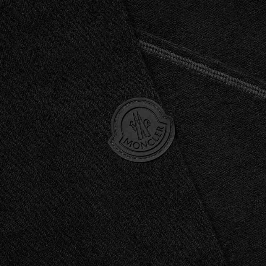 Moncler Logo Crewneck Sweatshirt 'Black' - MRSORTED