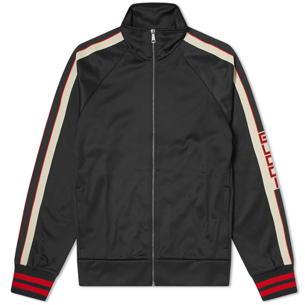 Gucci Taped Logo Track Jacket 'Black' | MRSORTED