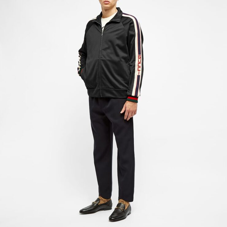 Gucci Taped Logo Track Jacket 'Black