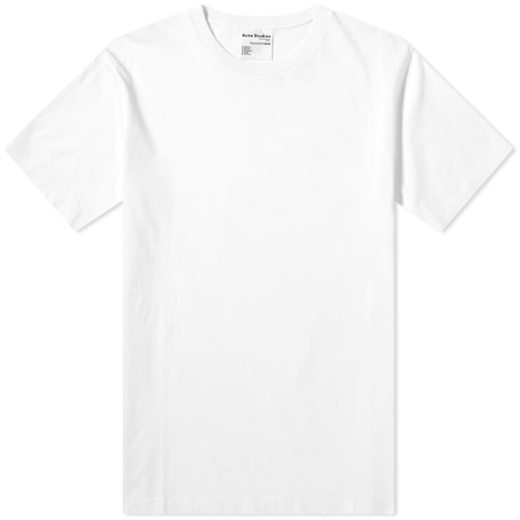 Acne Studios Everest Pink Label T-Shirt 'White' | MRSORTED