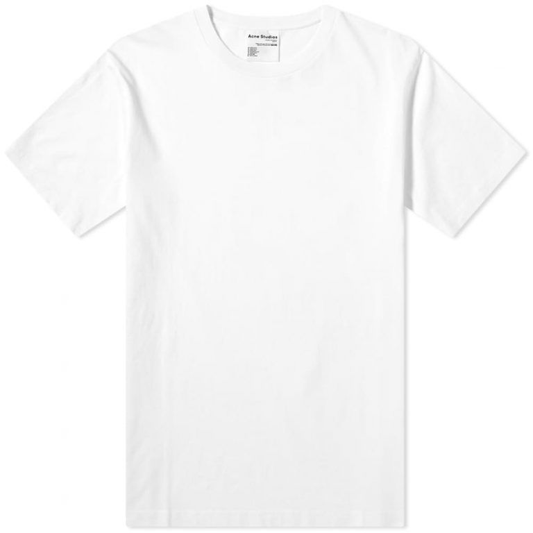 Acne Studios Everest Pink Label T-Shirt 'White' | MRSORTED