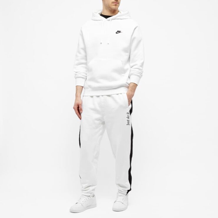 Nike JDI Heavyweight Sweatpants 'White & Black' | MRSORTED
