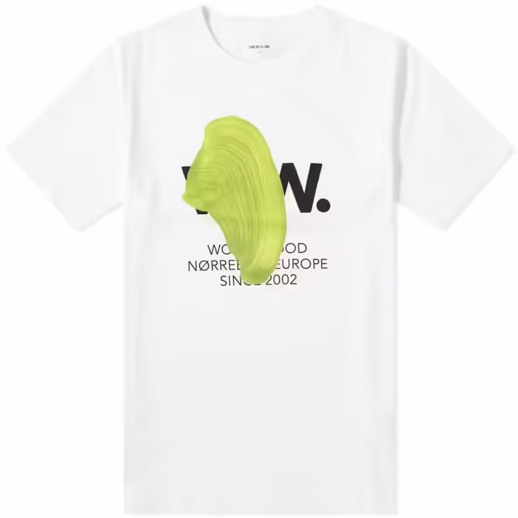 Wood Wood W.W. Blob T-Shirt 'White'
