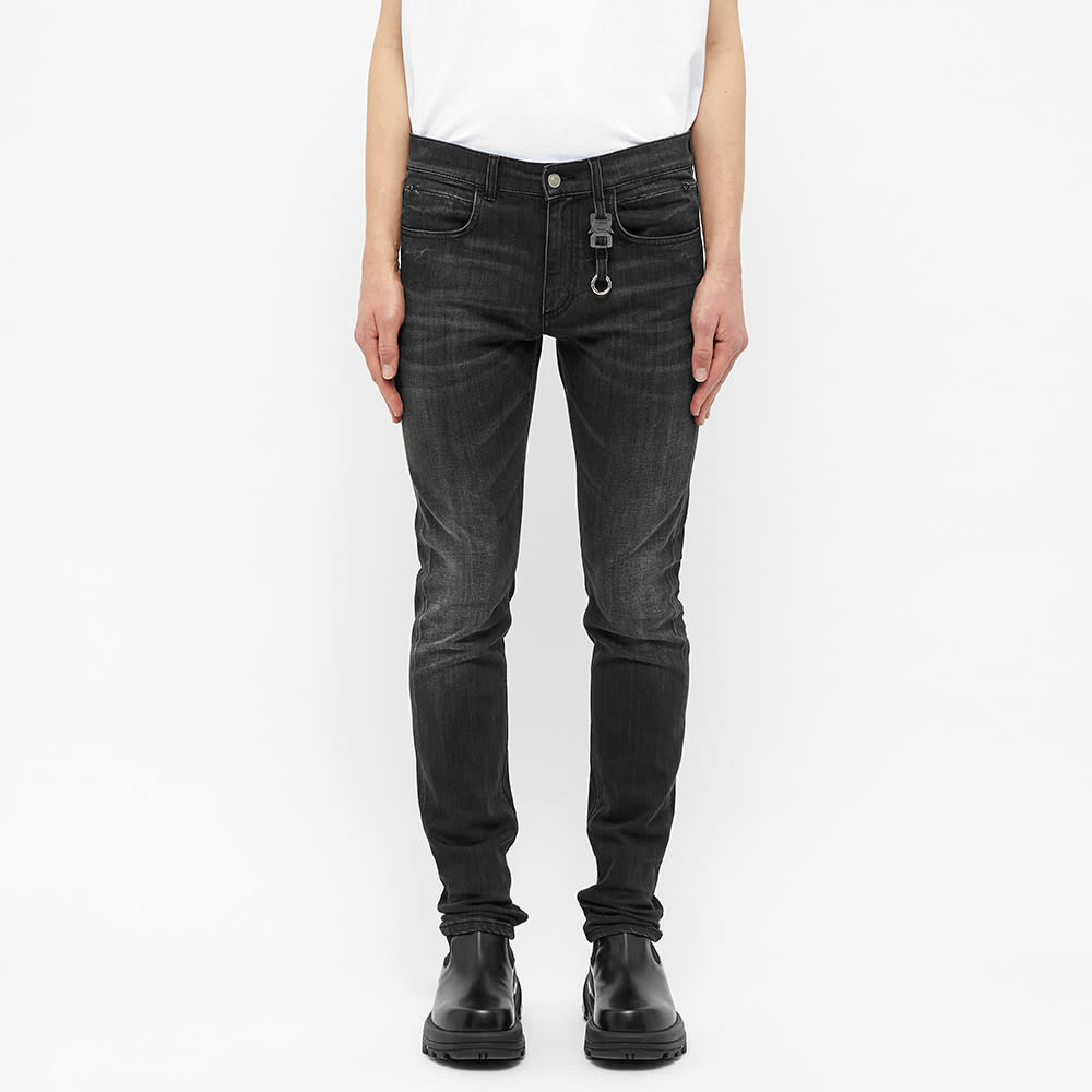 1017 ALYX 9SM Nylon Buckle Jeans 'Black' | MRSORTED