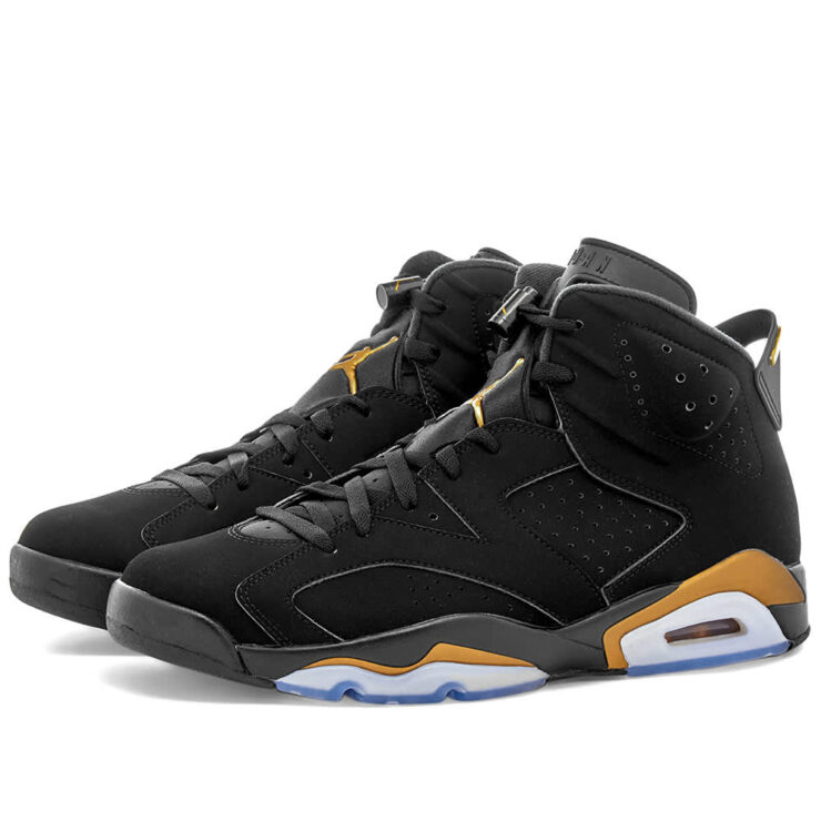 Jordan 6 retro hot sale black and gold