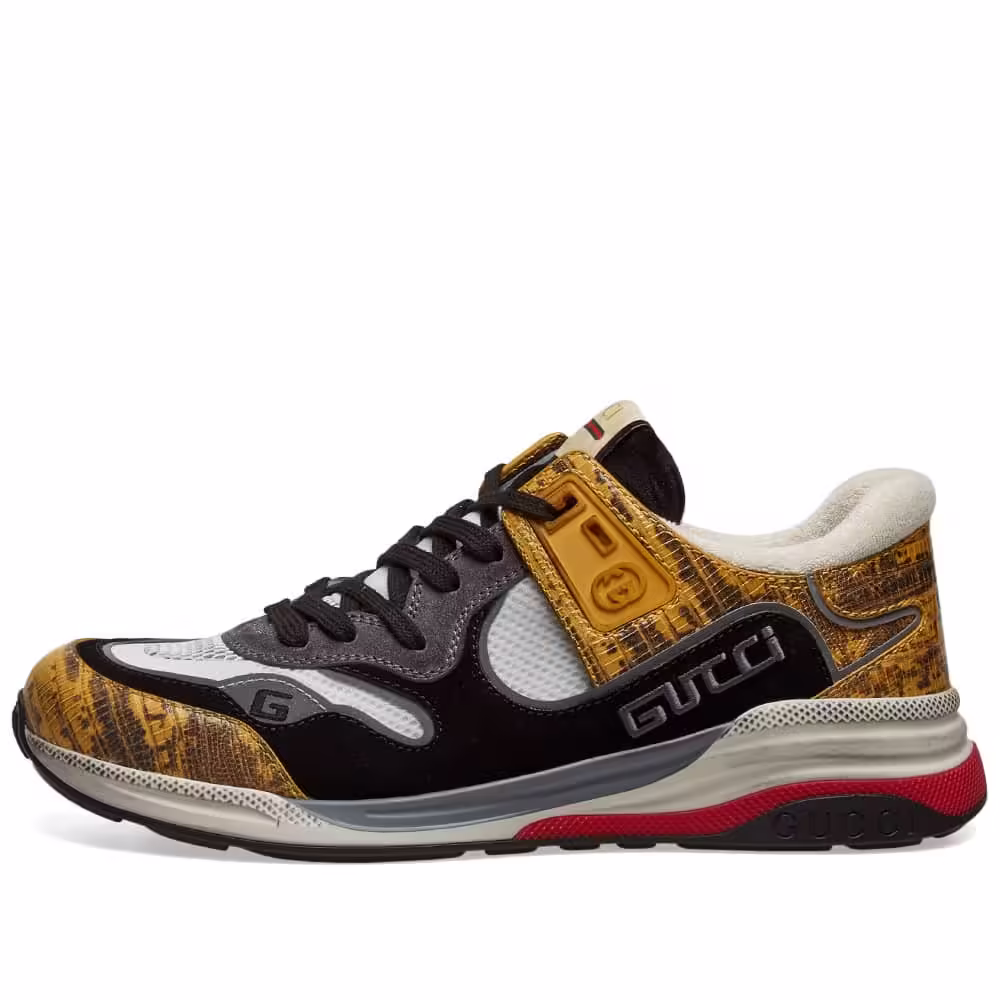 Gucci G-Line Ultrapace Runner Sneakers 'Black & Yellow'