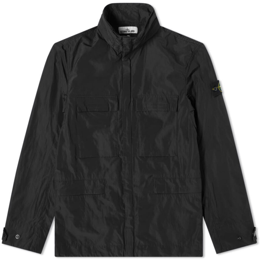 Stone Island Micro Reps 4 Pockets Coach Jacket 'Black' | MRSORTED