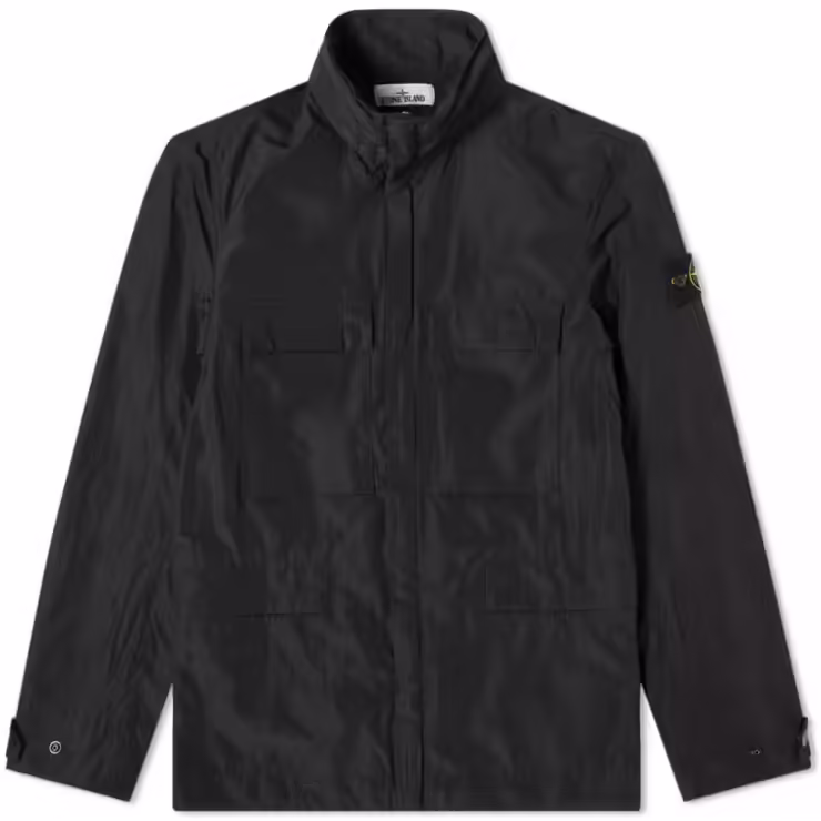 Stone Island Micro Reps 4 Pockets Coach Jacket 'Black'