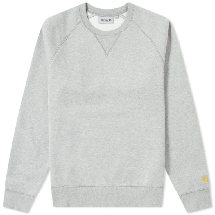 Carhartt WIP Chase Sweatshirt 'Grey & Gold' | MRSORTED