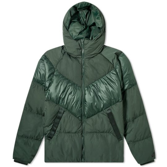 Nike Hooded Down Fill Puffer Jacket 'Green' | MRSORTED