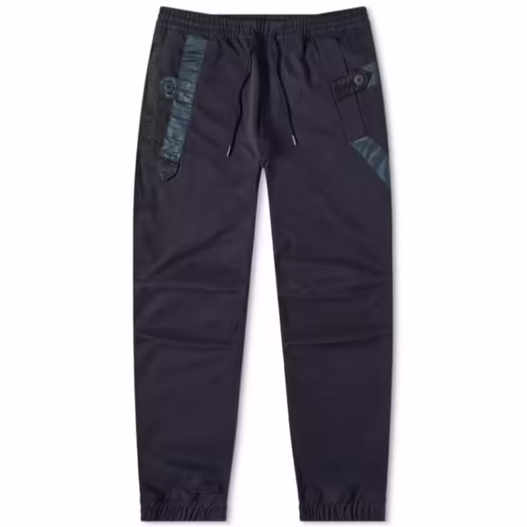 Maharishi Web Logo Twill Trackpants 'Navy'