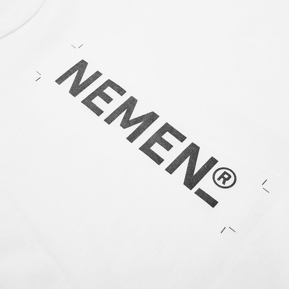 Nemen Vertical Logo T-Shirt 'White' | MRSORTED