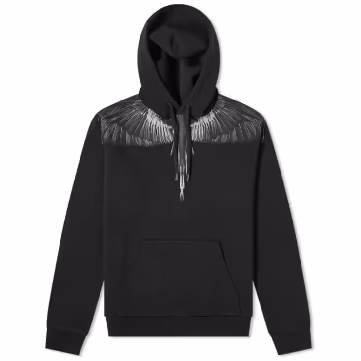 Marcelo Burlon Black Wings Hoody 'Black'