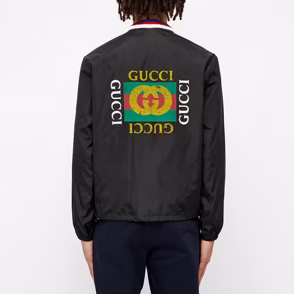 Gucci Vintage Logo Bomber Jacket 'Black'
