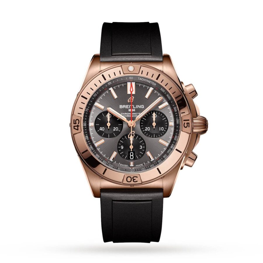 Breitling Chronomat 42mm Watch 'Rose Gold & Black'