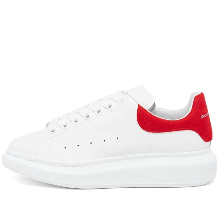 Alexander McQueen Wedge Sole Sneakers 'White & Red' | MRSORTED