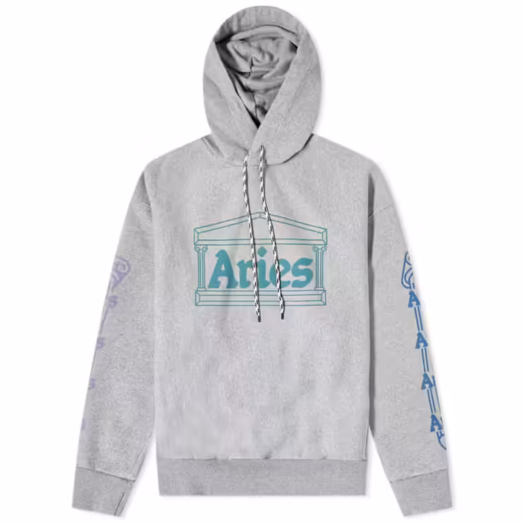 Aries Temple Hoody 'Grey'