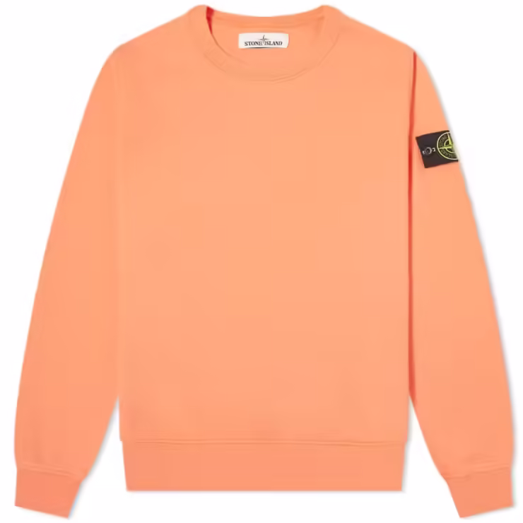 Stone Island Garment Dyed Sweatshirt 'Orange'