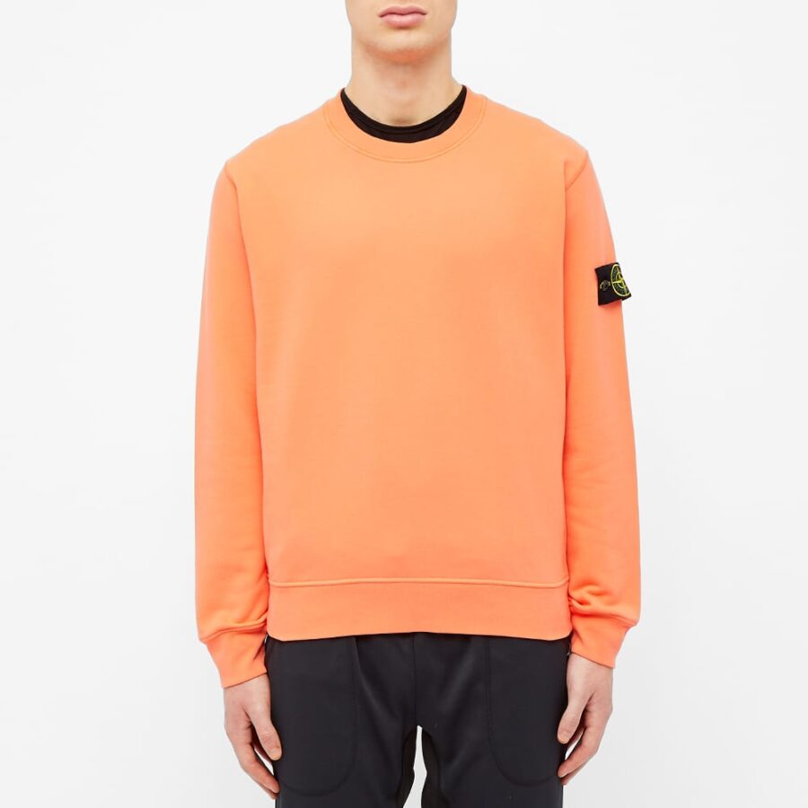 Stone Island Garment Dyed Sweatshirt 'Orange' | MRSORTED