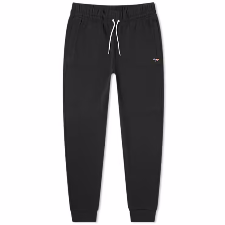 Maison Kitsuné Tricolour Fox Patch Sweatpants 'Black'