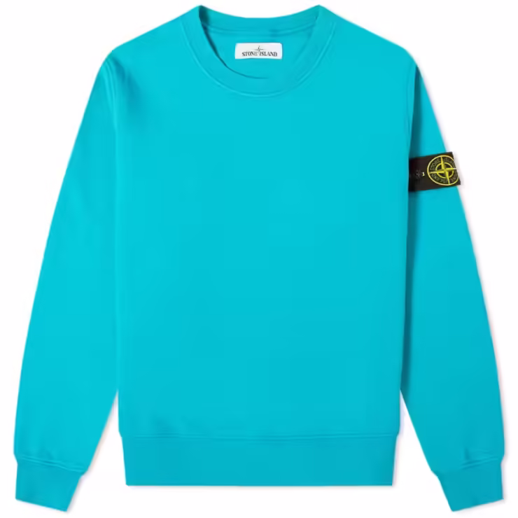 Stone Island Garment Dyed Sweatshirt 'Turquoise'