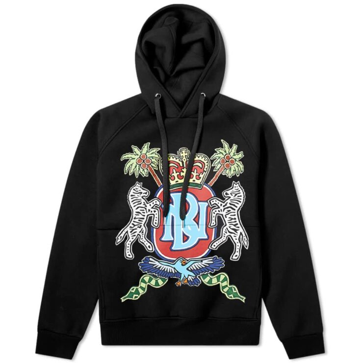 Neil Barrett Coat of Arms Printed Hoody 'Black'