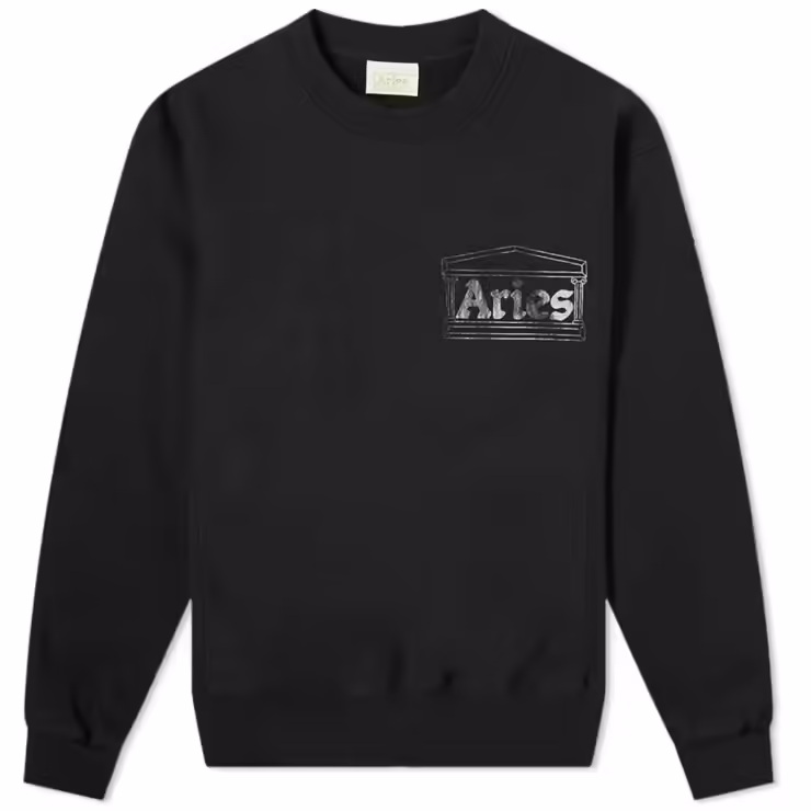 Aries Premium Temple Sweatshirt 'Black'