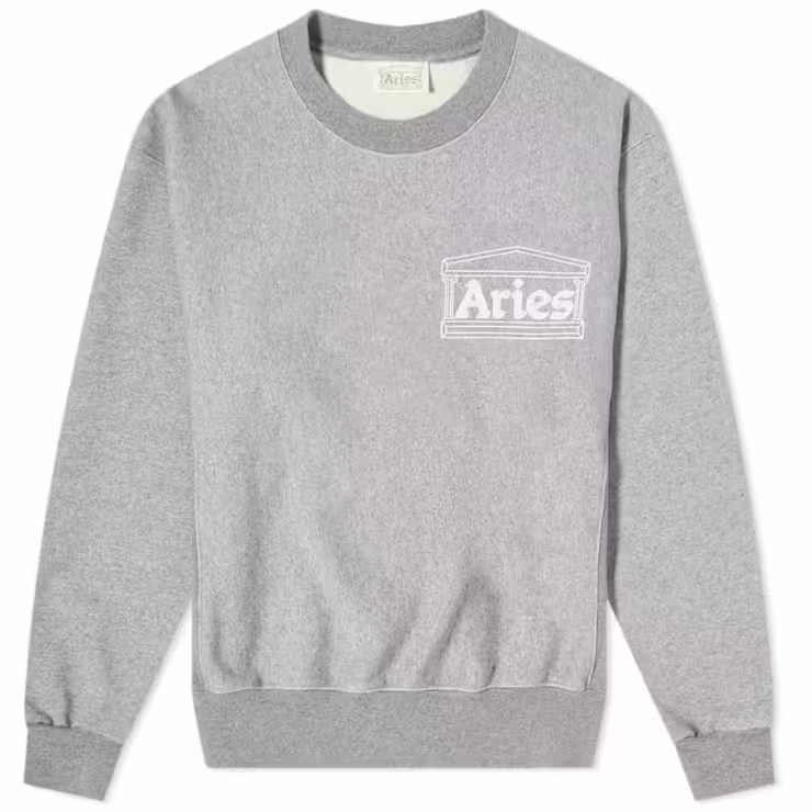 Aries Premium Temple Sweatshirt 'Grey'