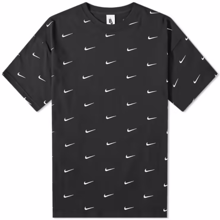 Nike NRG Embroidered Swoosh Logo T-Shirt 'Black'