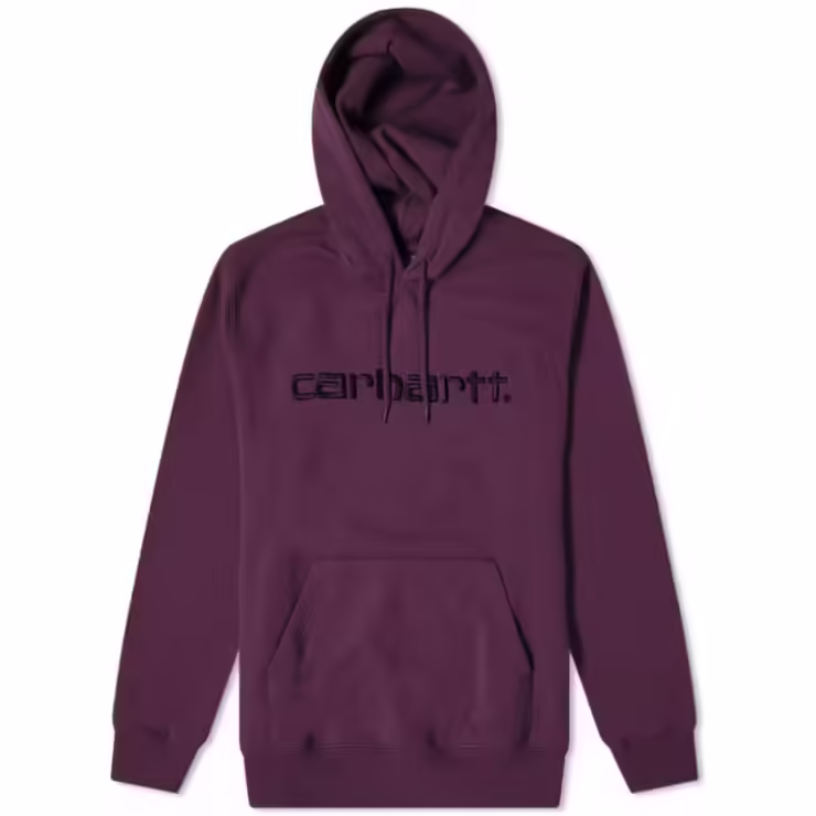 Carhartt WIP Embroidered Logo Hoody 'Boysenberry'