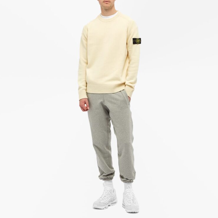 Stone Island Lambswool Knit Sweatshirt Butter MRSORTED